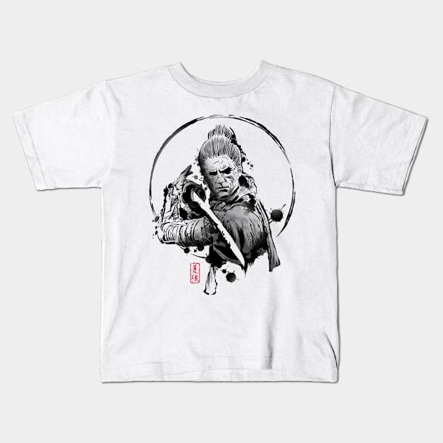 Shinobi Warrior Kids T-Shirt by ddjvigo